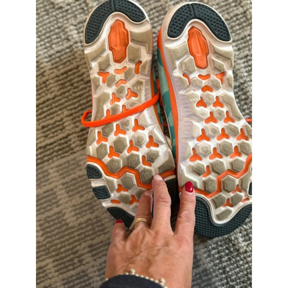 Nike Free 5.0 TR Fit 5 Training Shoes Teal Orange White Women's Size‎ 8.5